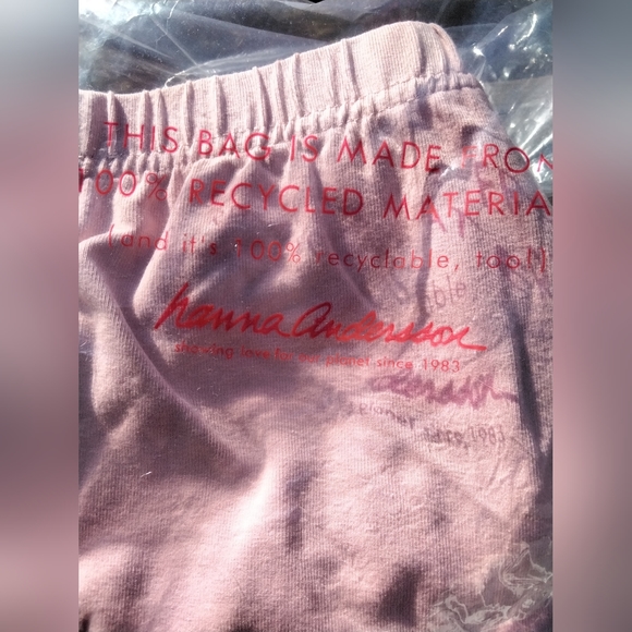 Pink Hanna Andersson stretch pants Girls size 8 - Picture 5 of 8